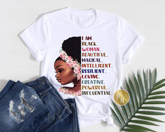 Beautiful. Black. Woman.